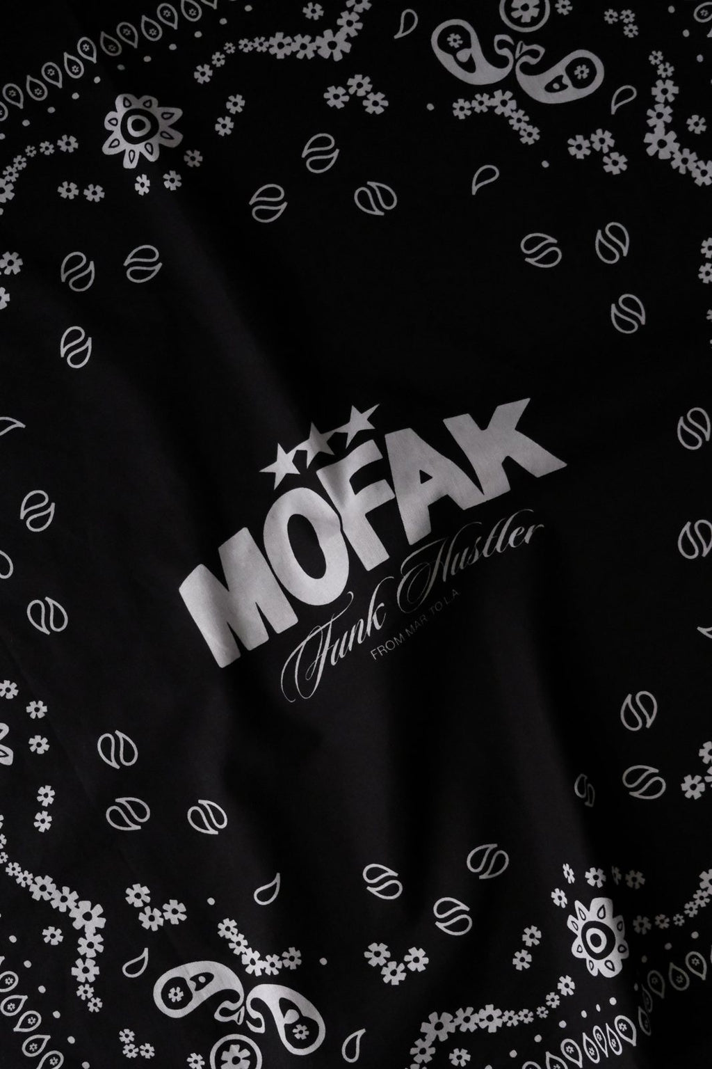 Bandana Mofak Funk Hustler, détail du logo