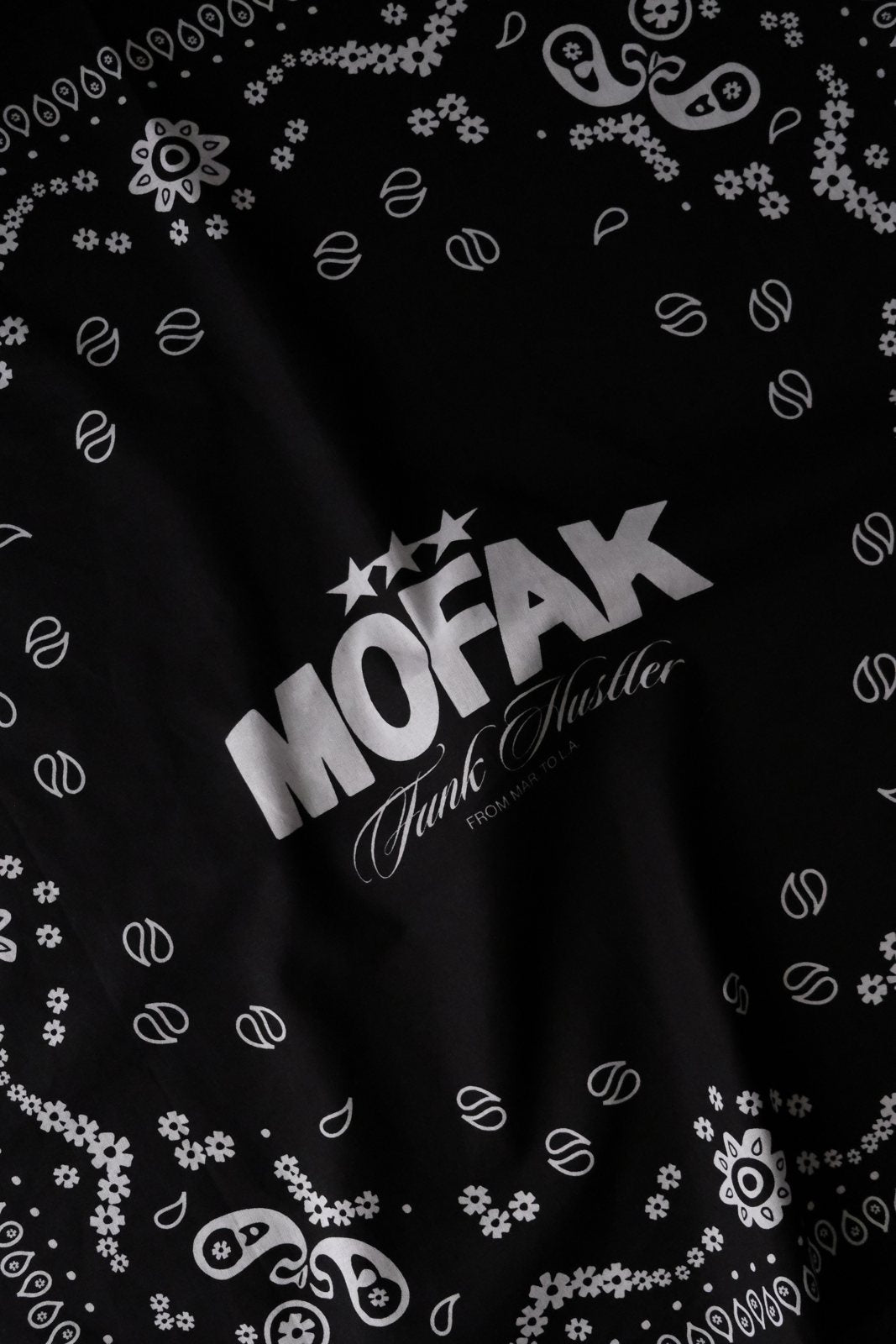 Bandana Mofak Funk Hustler, détail du logo