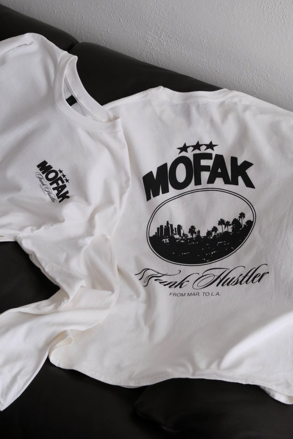 Long sleeve Mofak Funk Face Palm trees à plat