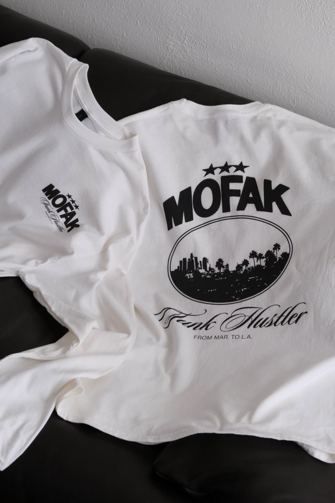 Long sleeve Mofak Funk Face Palm trees à plat
